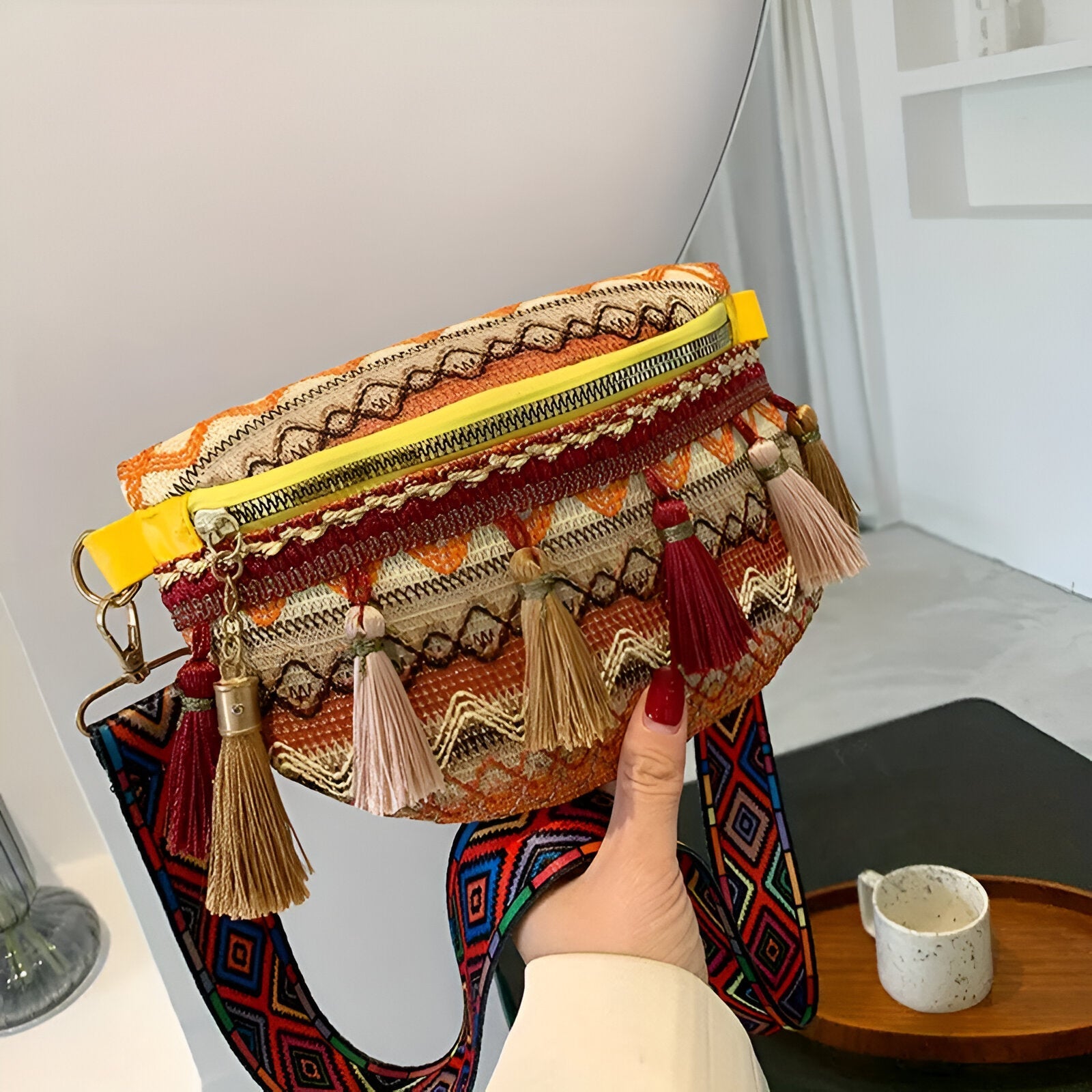 Damestas - Geweven stof - Boho Chic - Lichtgewicht ontwerp