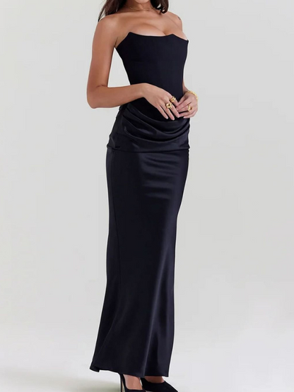 Dames Avondjurk - Strapless Korset - Vloeiende Rok