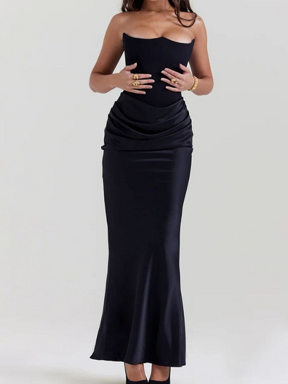 Dames Avondjurk - Strapless Korset - Vloeiende Rok