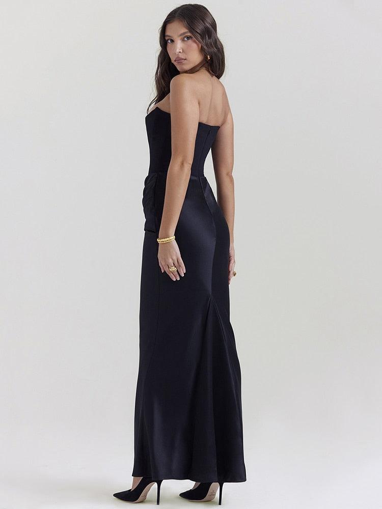 Dames Avondjurk - Strapless Korset - Vloeiende Rok