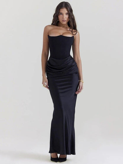 Dames Avondjurk - Strapless Korset - Vloeiende Rok