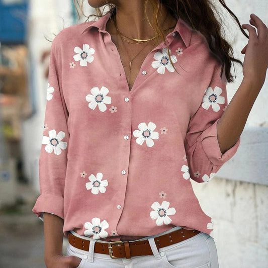 Elegante Bloemen Blouse Vrouwen-1