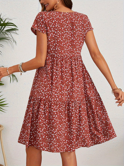 Elegante Bloemenjurk Zomerlook-5