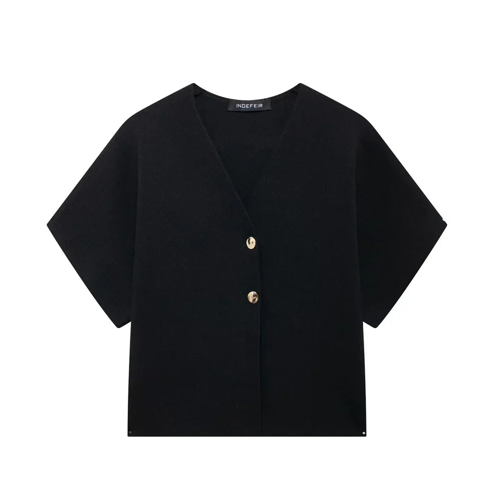 Elegante blouse met V-hals - flatterende pasvorm en tijdloze stijl