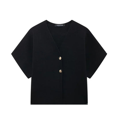 Elegante blouse met V-hals - flatterende pasvorm en tijdloze stijl