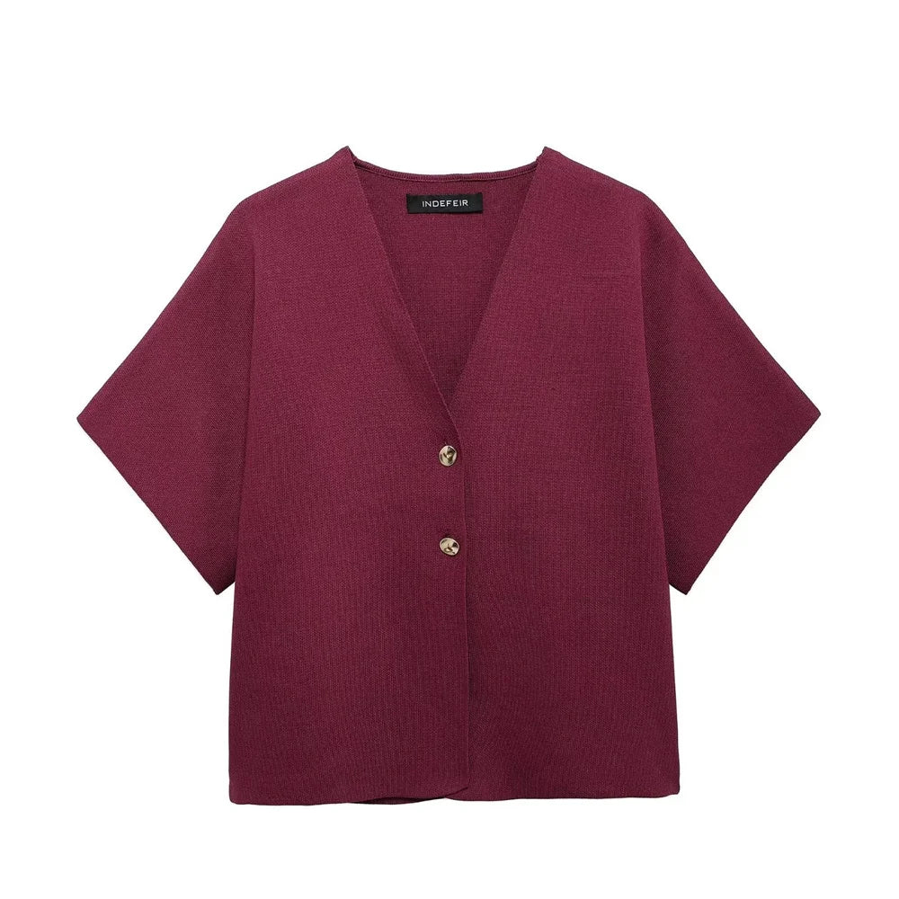 Elegante blouse met V-hals - flatterende pasvorm en tijdloze stijl