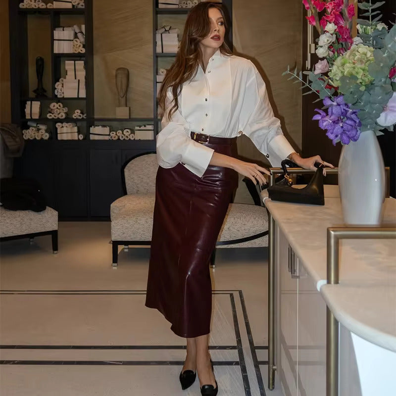 Elegante Getailleerde Blouse - Flatterende Pasvorm & Tijdloos Ontwerp