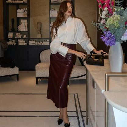 Elegante Getailleerde Blouse - Flatterende Pasvorm & Tijdloos Ontwerp