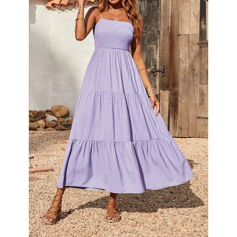 Elegante Lange Jurk Dames Zomer-4