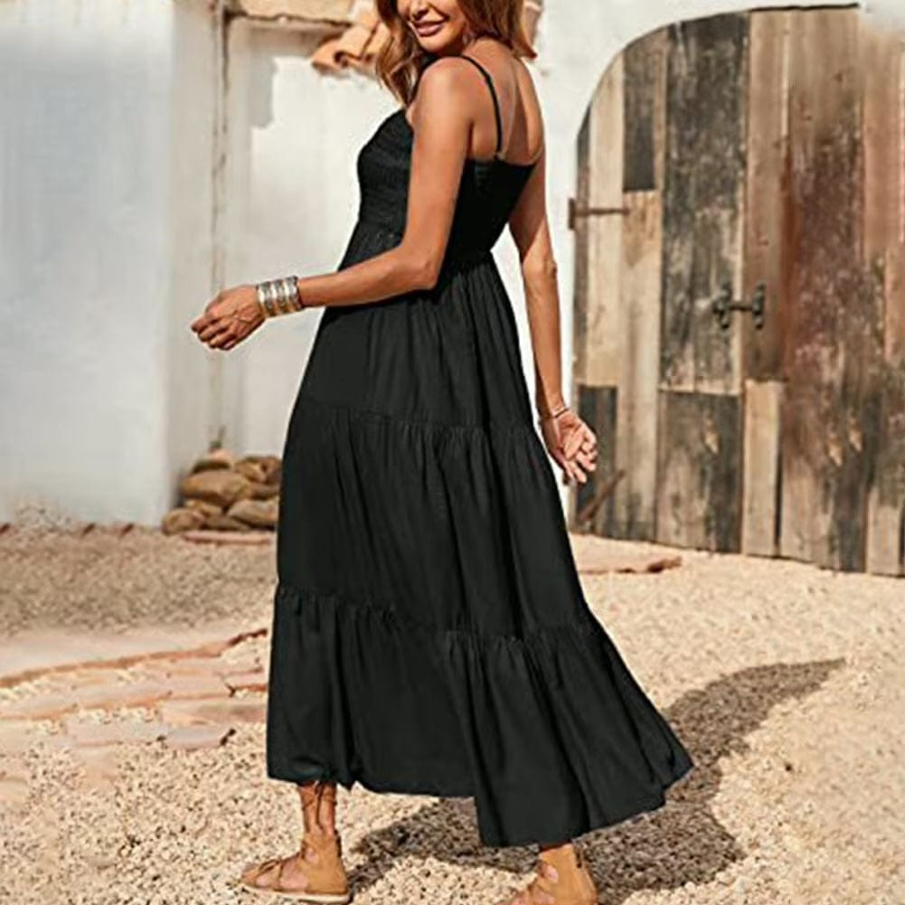 Elegante Lange Jurk Dames Zomer-5