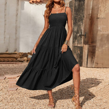 Elegante Lange Jurk Dames Zomer-1
