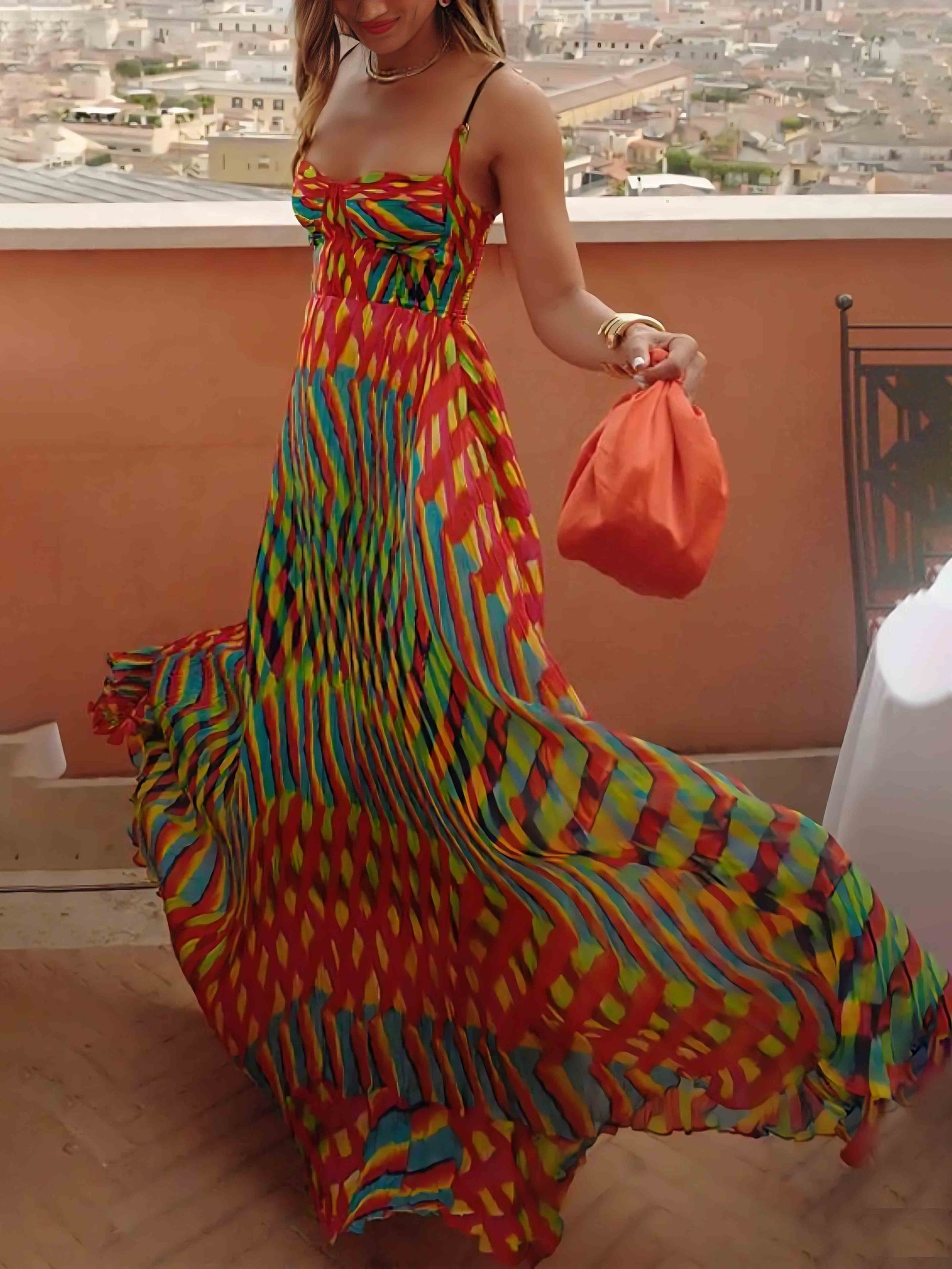 Elegante Maxi Jurk Dames Zomer-3