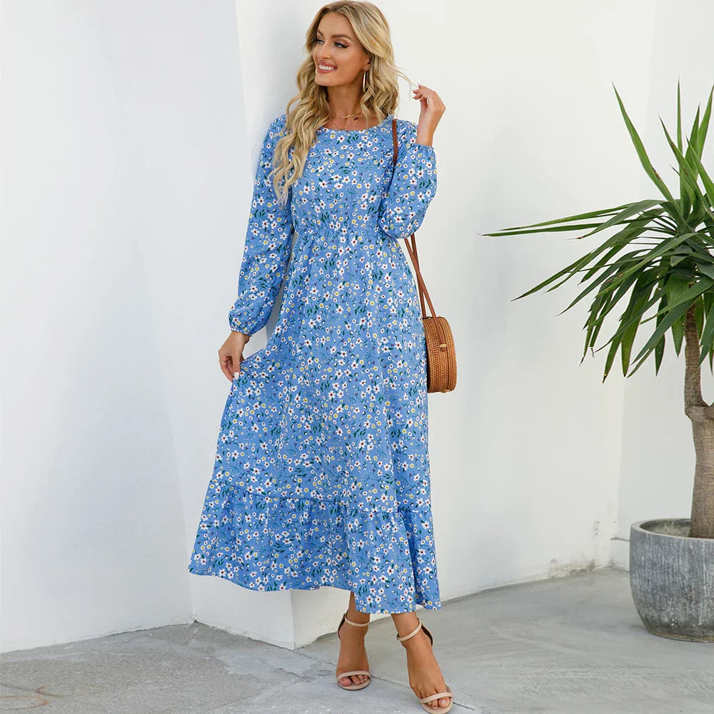 Elegante Maxi Jurk Dames Zomer-5