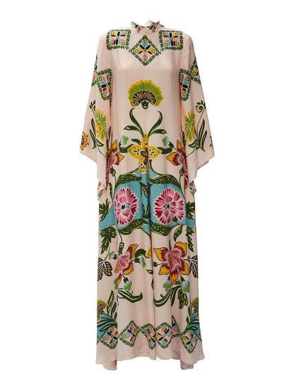 Elegante Maxi Jurk Met Lange Mouwen-3