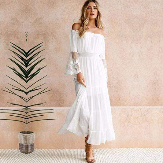 Elegante Maxi Jurk Zomer Dames-1