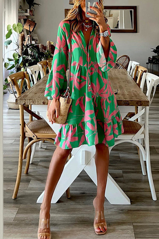 Elegante Mini Jurk Met Mouwen-1