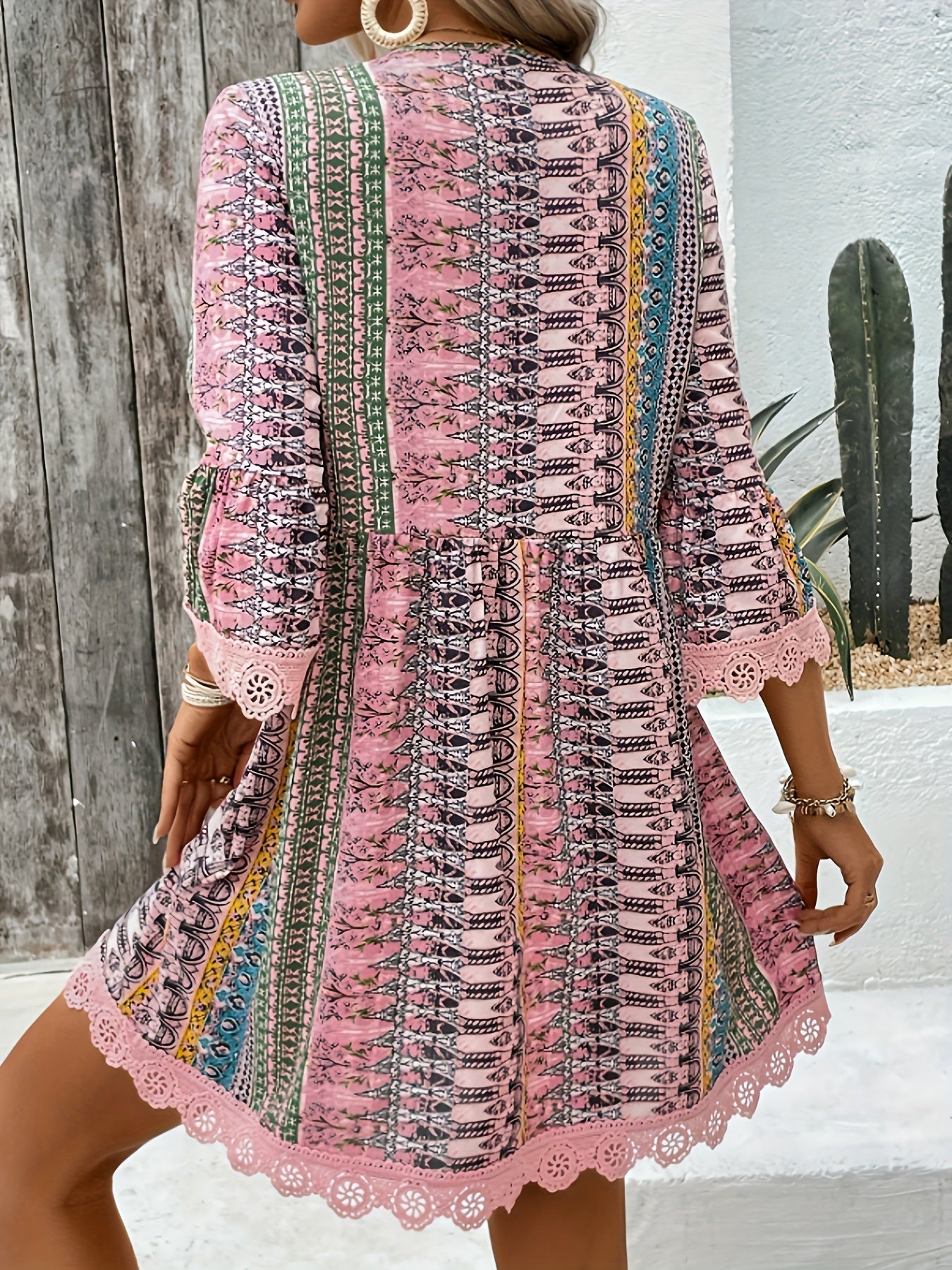 Elegante Zomerjurk Dames V-hals-5