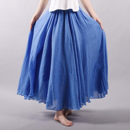 Dames Rok - Maxi Lengte - Lichtgewicht Materiaal - Elegante Pasvorm