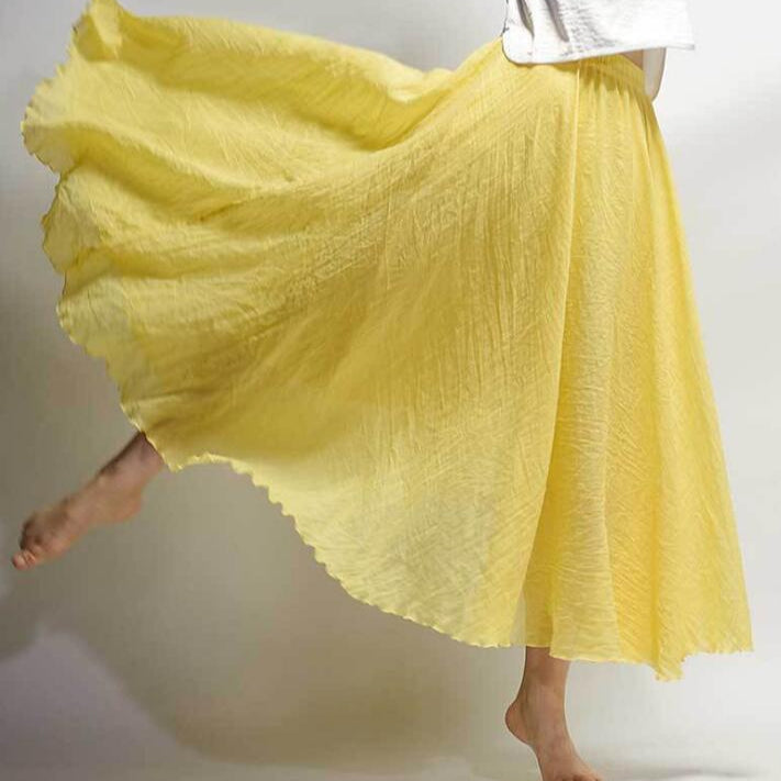 Dames Rok - Maxi Lengte - Lichtgewicht Materiaal - Elegante Pasvorm