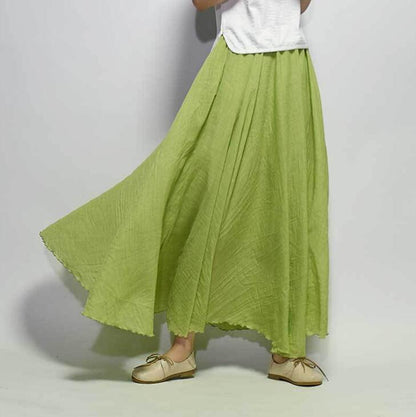Dames Rok - Maxi Lengte - Lichtgewicht Materiaal - Elegante Pasvorm