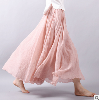 Dames Rok - Maxi Lengte - Lichtgewicht Materiaal - Elegante Pasvorm