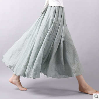 Dames Rok - Maxi Lengte - Lichtgewicht Materiaal - Elegante Pasvorm