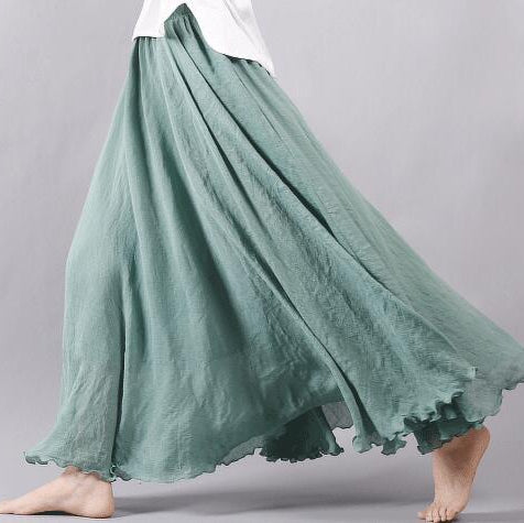 Dames Rok - Maxi Lengte - Lichtgewicht Materiaal - Elegante Pasvorm
