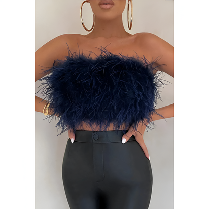 Dames Top - Feestelijke Flair - Korte Lengte - Opvallend Design

