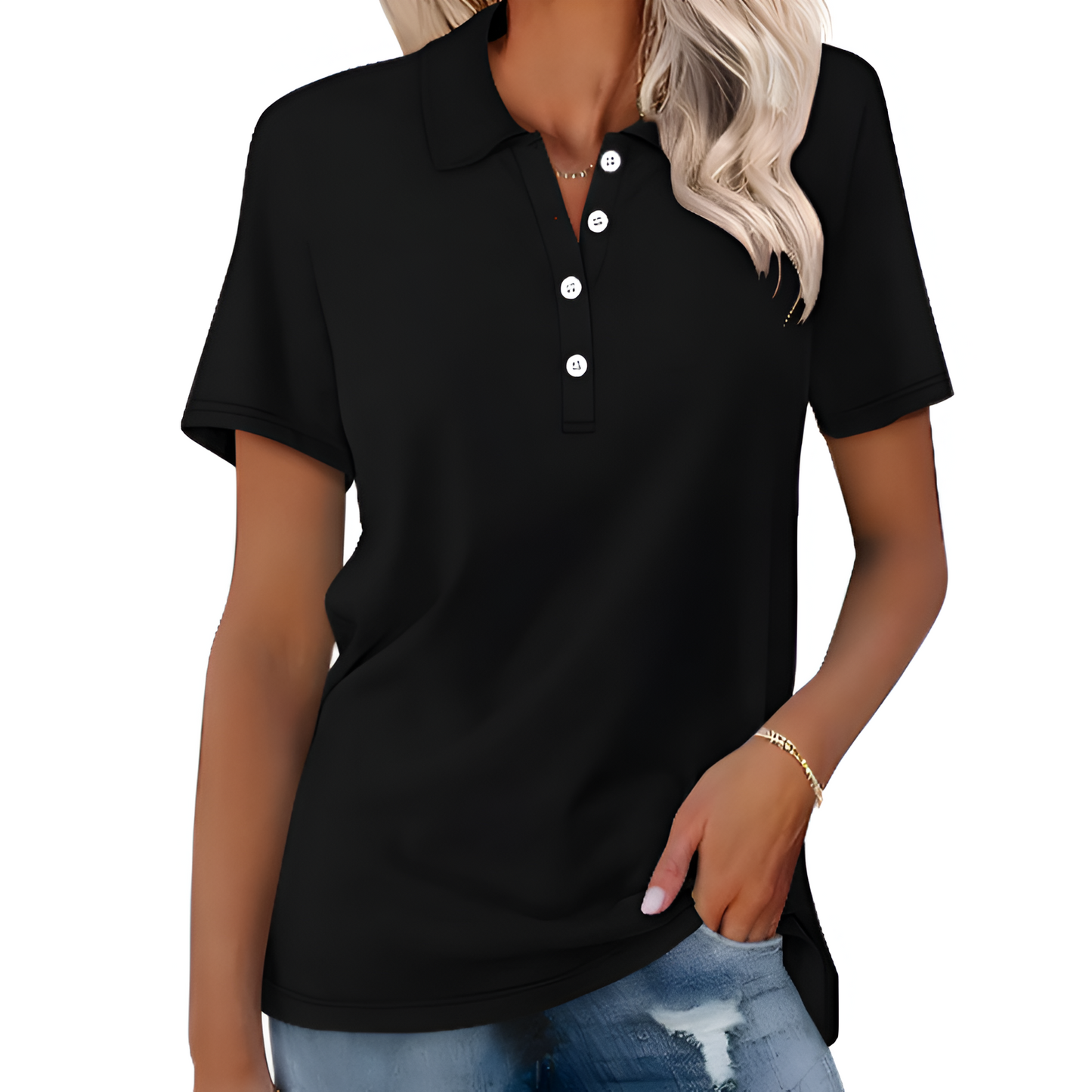 Dames Poloshirt - Tijdloos Design - Comfortabele Pasvorm - Veelzijdig Draagbaar

