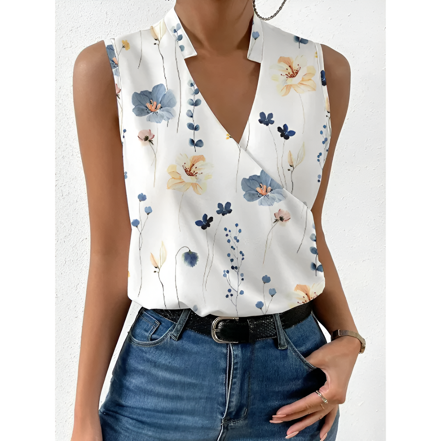 Dames Top - Mouwloos - Luchtig - Elegant