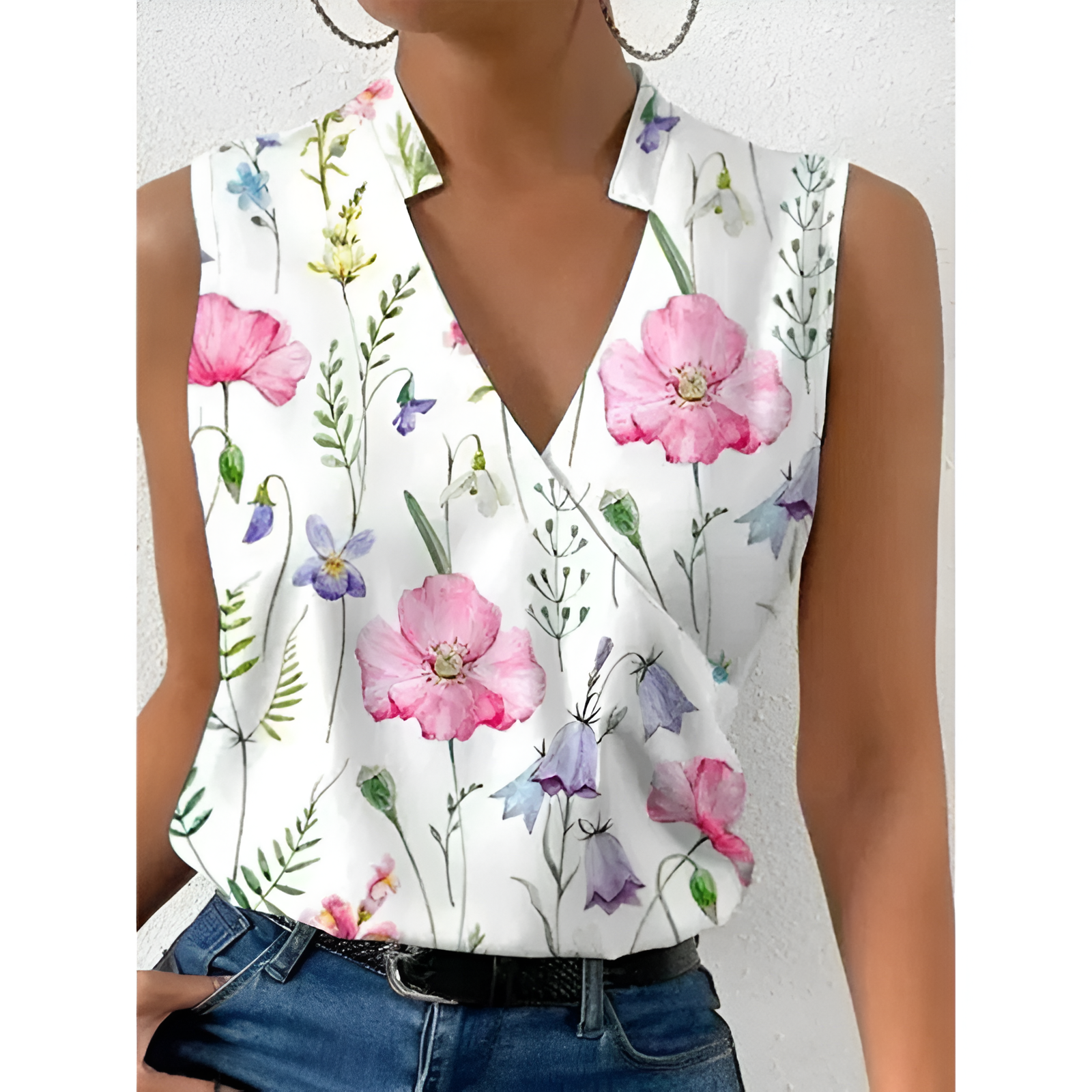 Dames Top - Mouwloos - Luchtig - Elegant