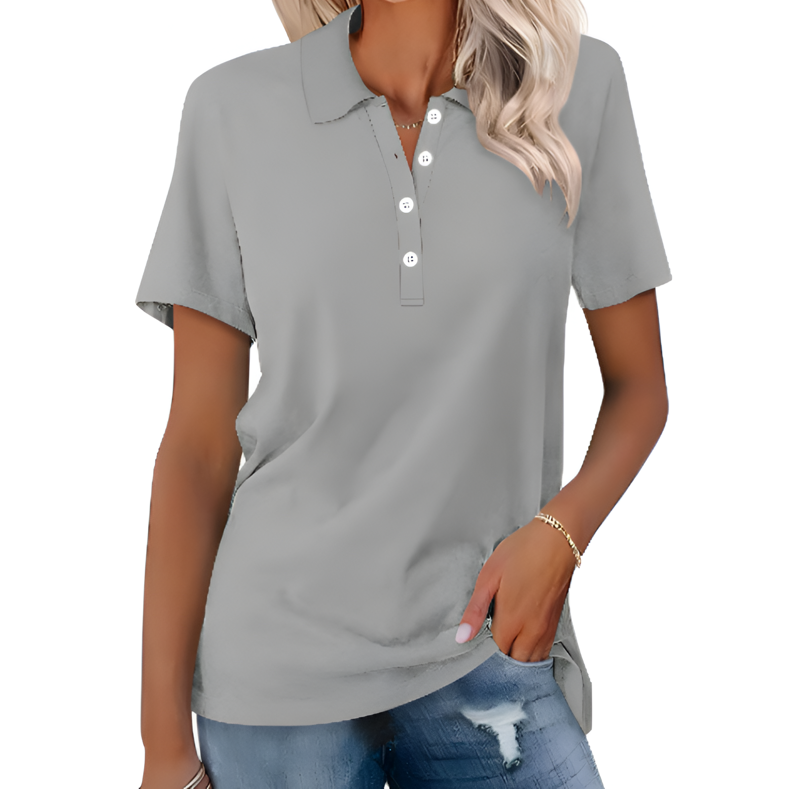 Dames Poloshirt - Tijdloos Design - Comfortabele Pasvorm - Veelzijdig Draagbaar

