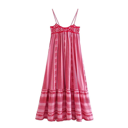 Dames Jurk - Mouwloos - Maxi-Lengte - Ademend Materiaal