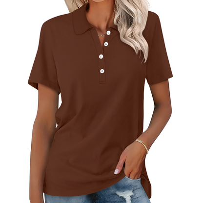 Dames Poloshirt - Tijdloos Design - Comfortabele Pasvorm - Veelzijdig Draagbaar

