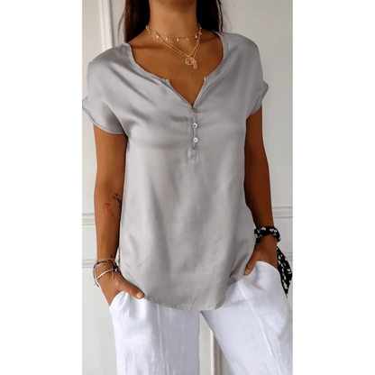 Dames Shirt - Comfortabel - Stijlvol - V-Hals