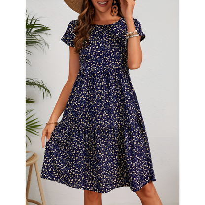 Dames Jurk - Elegant - Bloemenprint - Comfortabele Pasvorm