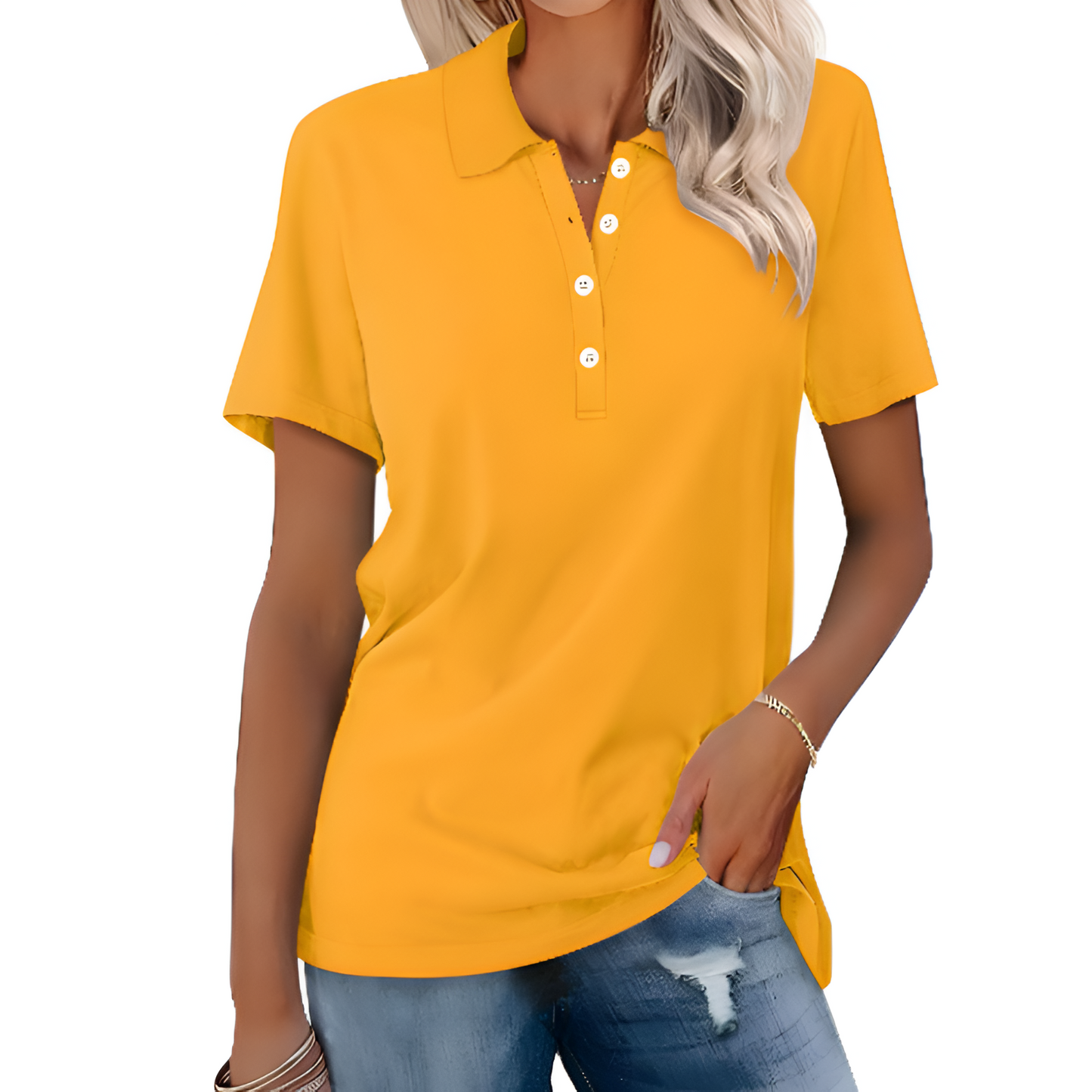 Dames Poloshirt - Tijdloos Design - Comfortabele Pasvorm - Veelzijdig Draagbaar

