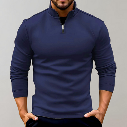Heren Halve Rits Lange Mouwen Pullover