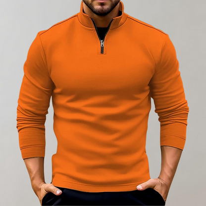 Heren Halve Rits Lange Mouwen Pullover