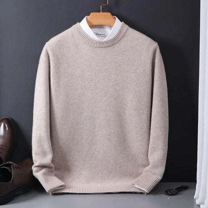 Heren Trui - Kasjmier Stof - Ronde Hals - Regular Fit
