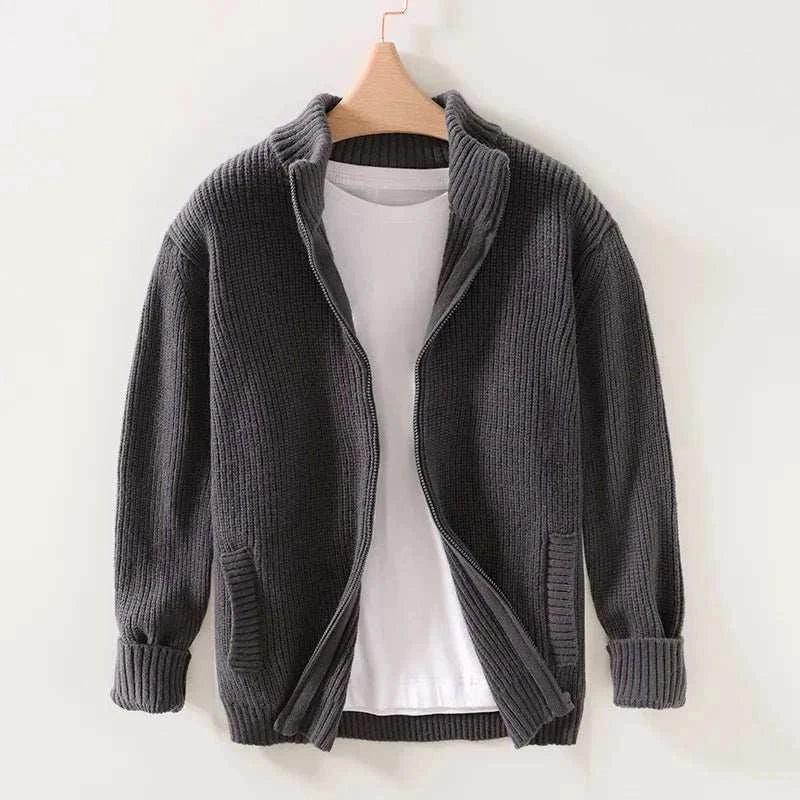Herfst vest Staande Kraag Met Rits