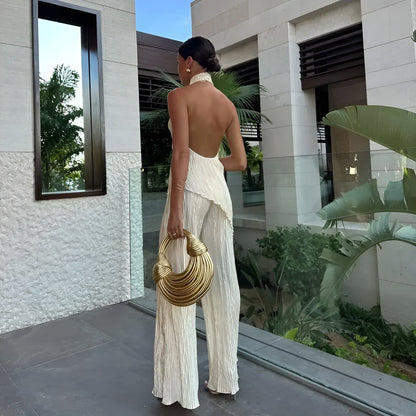 Elegante Asymmetrische Jumpsuit Zwart-2