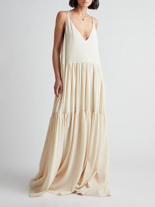 Lange Zomerjurk Dames Maxi Stijl-1
