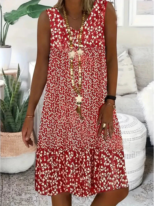 Luchtige Zomerjurk Dames Bloemen-1