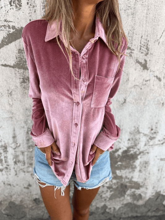 Luxe Velours Dames Blouse-1
