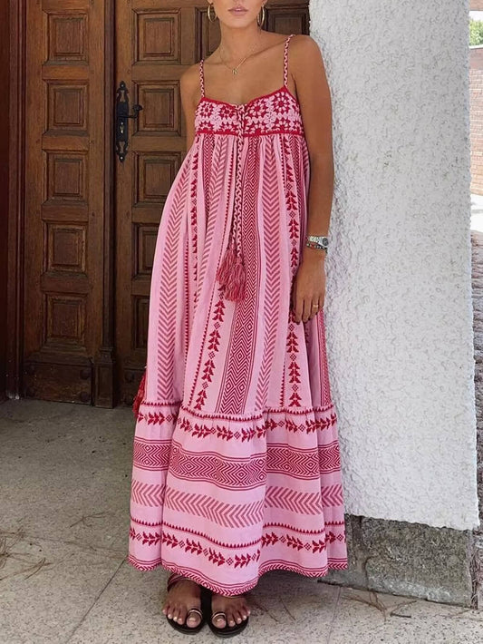 Mouwloze Maxi Jurk Voor Zomer-1