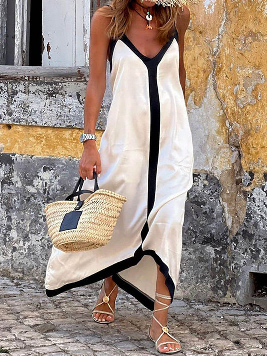 Mouwloze Maxi Jurk Voor Zomer-1