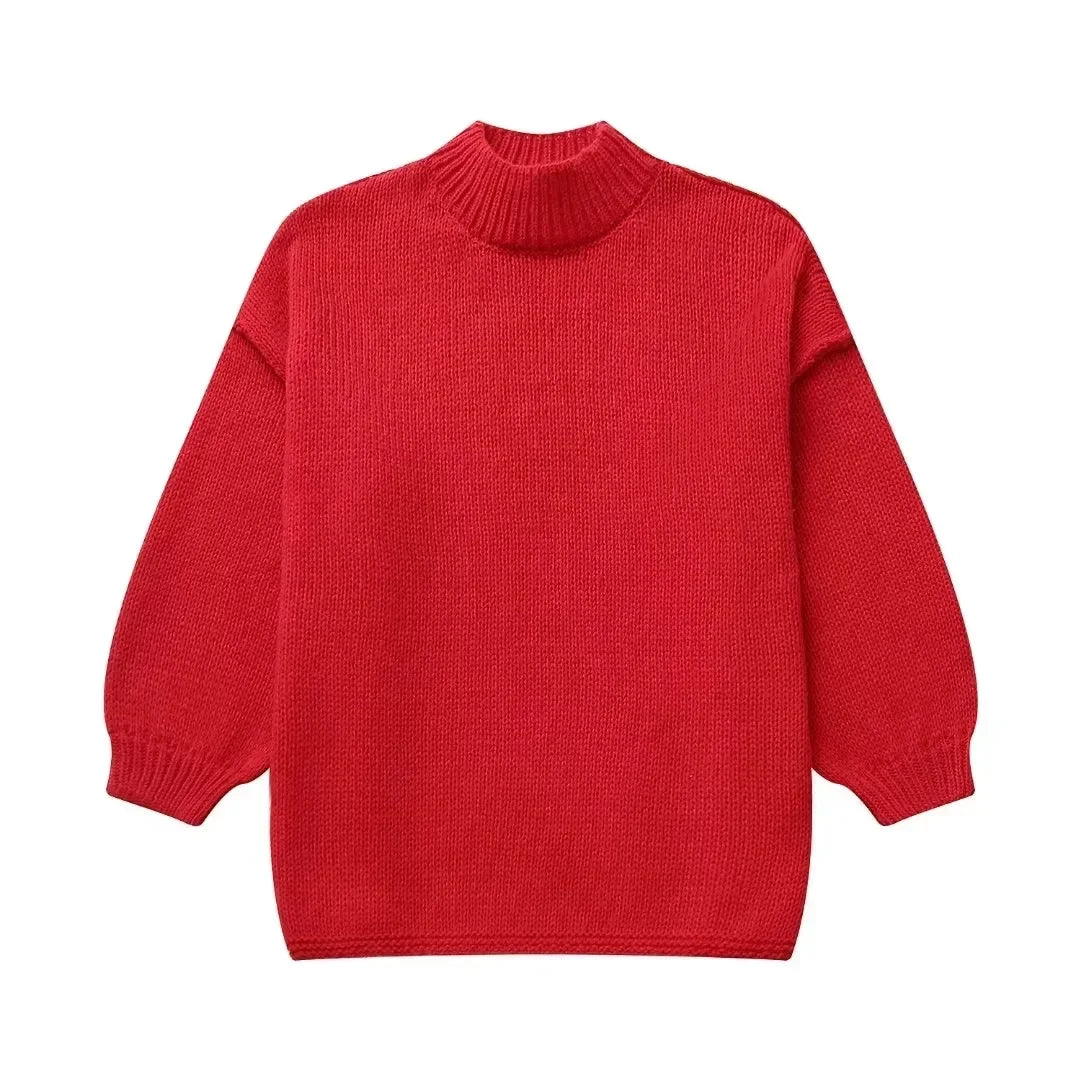 Oversized trui met pofmouwen – Comfort en elegantie