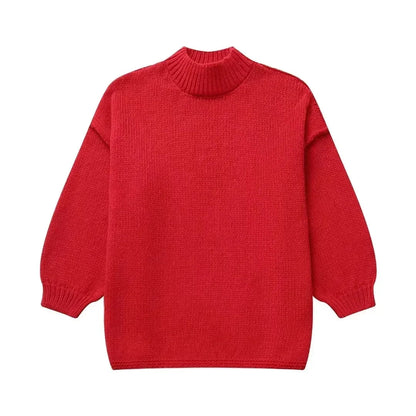Oversized trui met pofmouwen – Comfort en elegantie