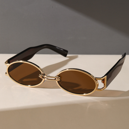 Variant image for Retro Gouden Zonnebril Dames UV400-2